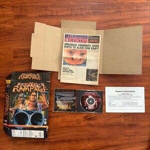 Vintage Redneck Rampage Interplay CD ROM Big Box Video Game 1997